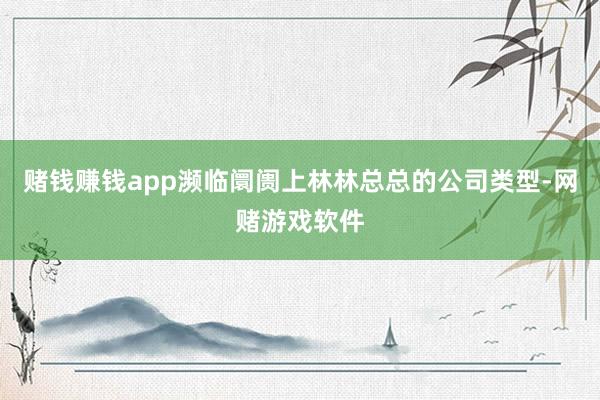 赌钱赚钱app濒临阛阓上林林总总的公司类型-网赌游戏软件