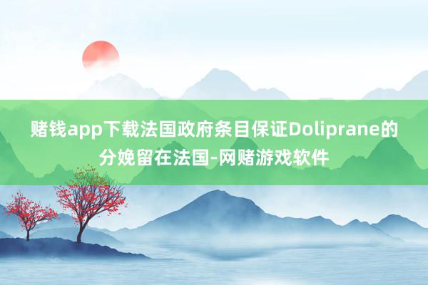 赌钱app下载法国政府条目保证Doliprane的分娩留在法国-网赌游戏软件