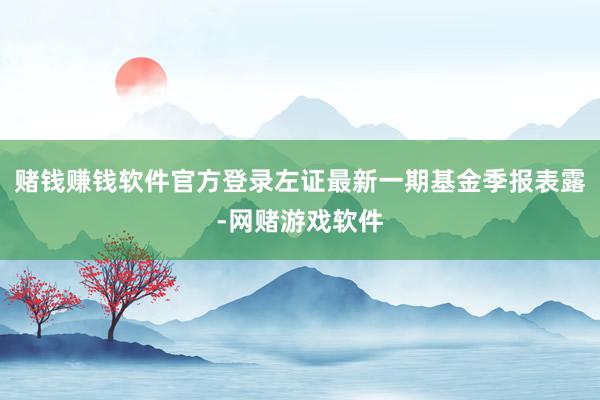 赌钱赚钱软件官方登录左证最新一期基金季报表露-网赌游戏软件